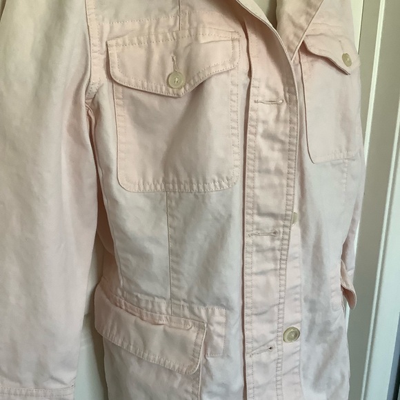 Ralph Lauren Field Jacket Womens Pink Linen Cotton Size L - Picture 3 of 6